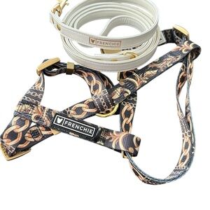 Frenchi Dog Harness and Leash Set NWOT